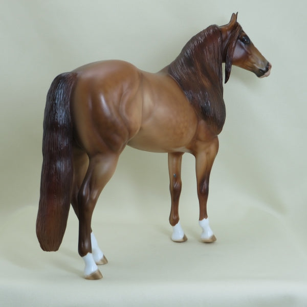SHINE YOUR WAY - OOAK Dapple Chestnut Extreme Long Mane & Forelock Stock Horse 3/15