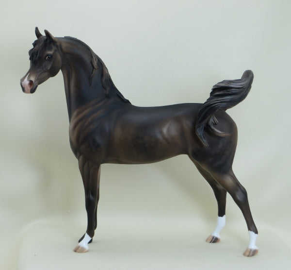 SHY VIOLET - OOAK Extreme Dark Dapple Chestnut Arabian 3/15