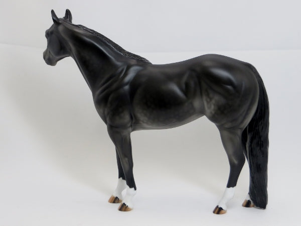 JACKIE O - Glossy Mane & Tail w/ Dapples Black Stock Horse LE15 2/15