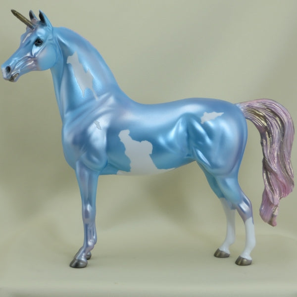 CANNY - OOAK Blue Pinto Unicorn 3/15