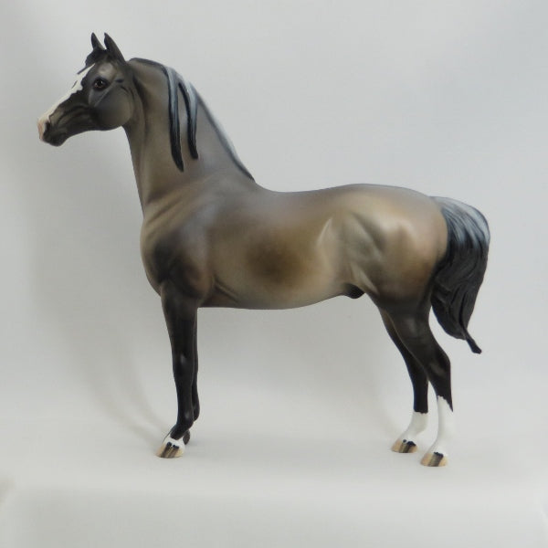 SCOTT - OOAK Frosty Dun Long Mane Morgan Model Horse - 4/15