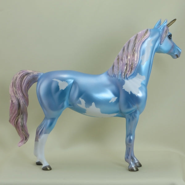 CANNY - OOAK Blue Pinto Unicorn 3/15