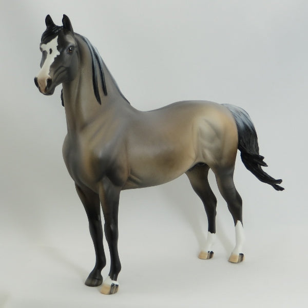 SCOTT - OOAK Frosty Dun Long Mane Morgan Model Horse - 4/15