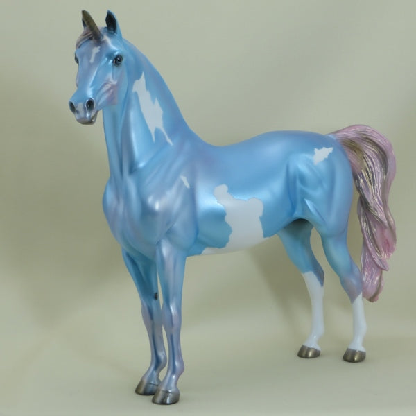 CANNY - OOAK Blue Pinto Unicorn 3/15