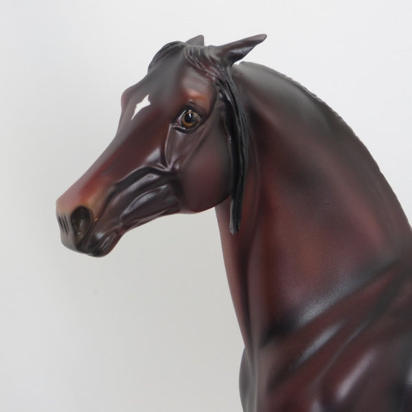 I'LL B-THERE - Bay Pinned Ear Morgan Model Horse - LE3 - 5/15