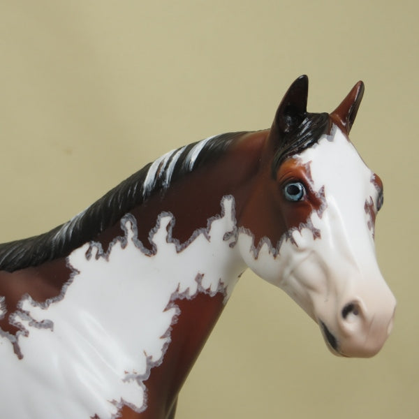 EASTER ROSE - OOAK Bay Paint Mare Stock with Mapping - 3/15