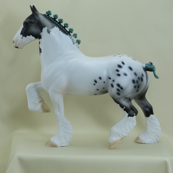 WHAT A HOAX - OOAK Pintaloosa Draft Horse 3/15