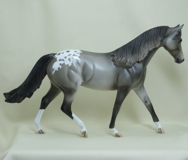 JUBILATION - OOAK Gray Appaloosa Pony w/ Flowing Mane 3/15