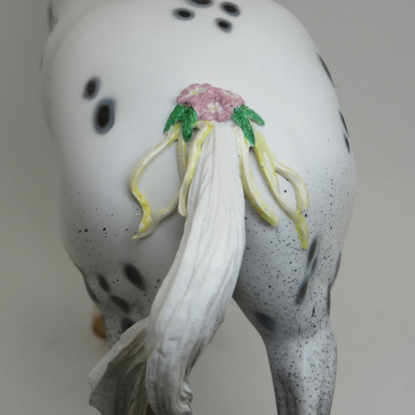 THE THEORY OF EVERYTHING - OOAK Appaloosa Thoroughbred with Delicate Flowers & Ribbons - 2/15