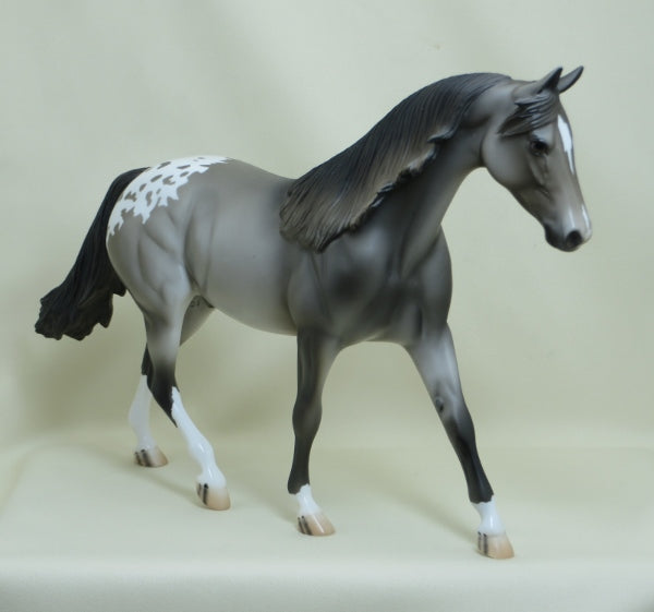 JUBILATION - OOAK Gray Appaloosa Pony w/ Flowing Mane 3/15