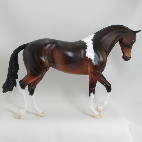 MADAM MARMADUKE - OOAK Dapple Seal Bay Pinto Thoroughbred Mare with Mapping - 5/15