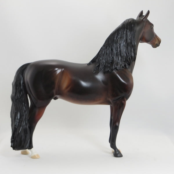 MICCO CHEIF - OOAK Dark Dapple Seal Bay Morgan Model Horse - 5/15