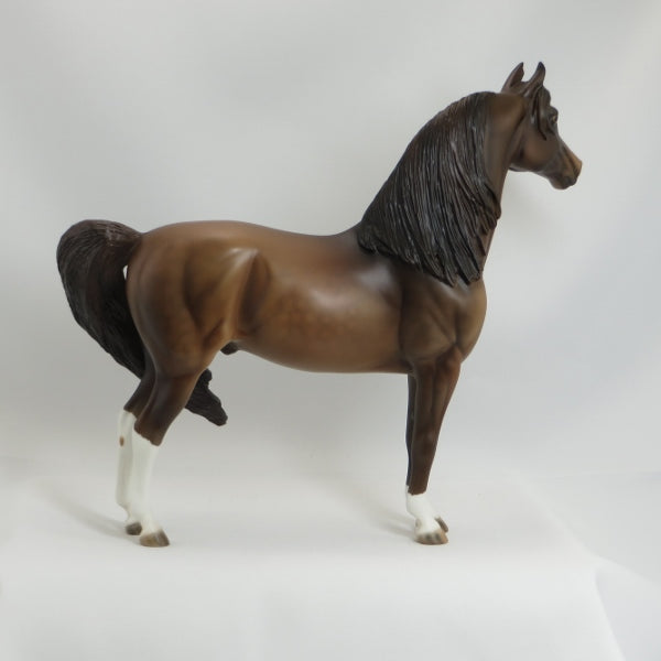 OH MOTHER - OOAK Dapple Chocolate Chestnut Morgan Model Horse - 5/15