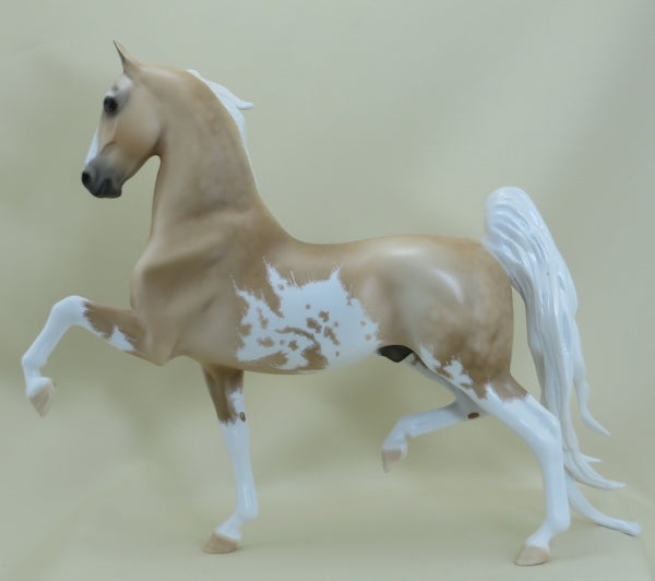 TIERNEY - OOAK Dapple Palomino Sabino Pinto Saddlebred with Mapping - 3/15