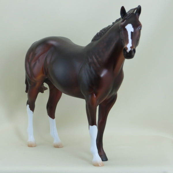 KEEGAN - OOAK Dapple Liver Chestnut Stock Horse 3/15