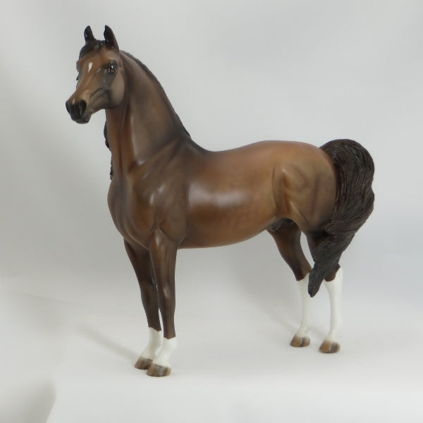 OH MOTHER - OOAK Dapple Chocolate Chestnut Morgan Model Horse - 5/15