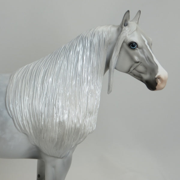 FERNWOOD - OOAK Star Dapple Gray Stock Horse 5/15