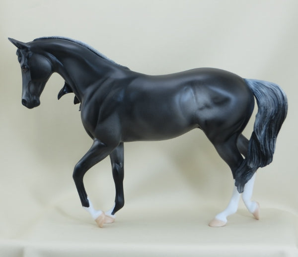 MUCKLEY - OOAK Gray Wind Swept Thoroughbred 3/15