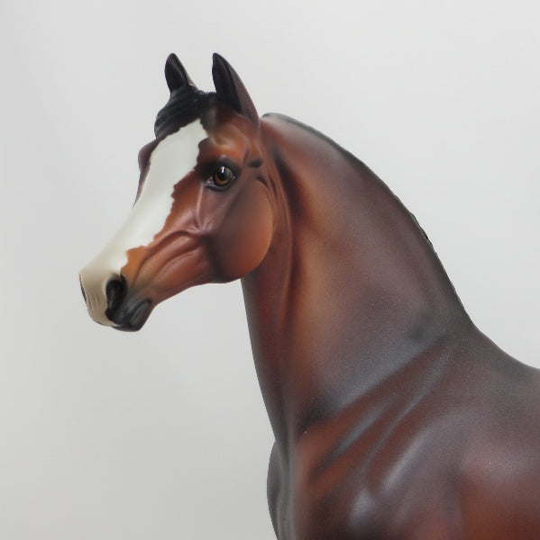 ORGANIC LAVENDER - Frosty Bay Roan Morgan Model Horse with Flowers - LE4 - 5/15