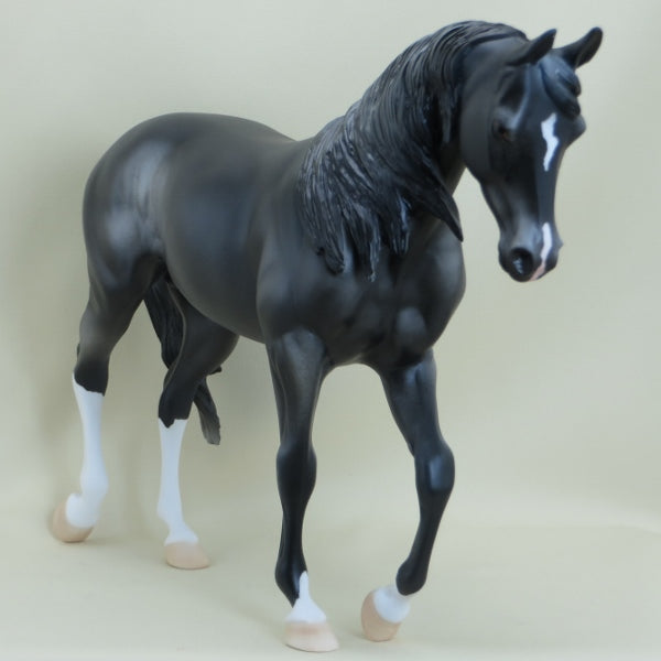 MUCKLEY - OOAK Gray Wind Swept Thoroughbred 3/15