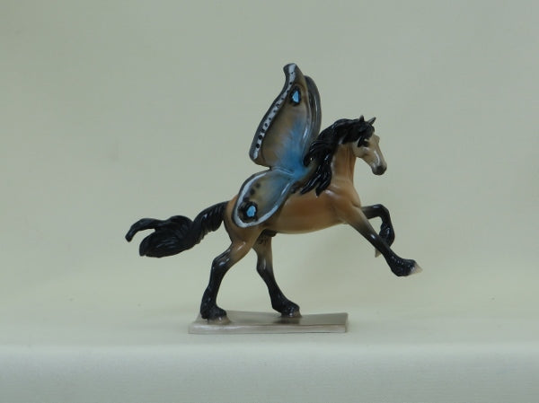 FRUIT BRUTE - OOAK Buckskin Rearing Friesian Butterfly Chip 4/15