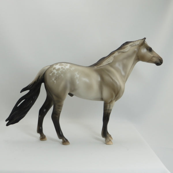 SILENT EAGLE - OOAK Grulla Appaloosa Mustang by Sheryl Leisure - 5/15