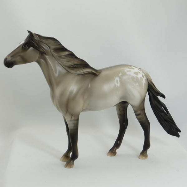 SILENT EAGLE - OOAK Grulla Appaloosa Mustang by Sheryl Leisure - 5/15