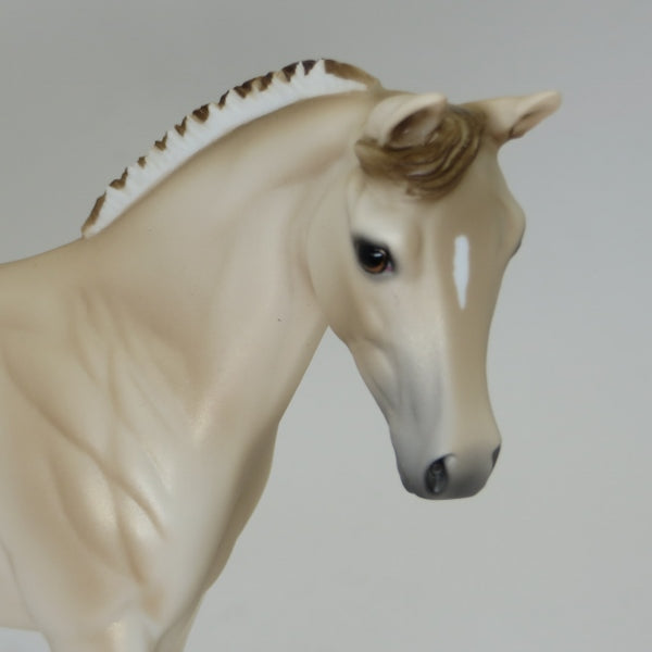 AASTA ("LOVE") Cream Dun (ULSBLAKK) Fjord Mix Model Horse Weanling - LE4 - 2/15