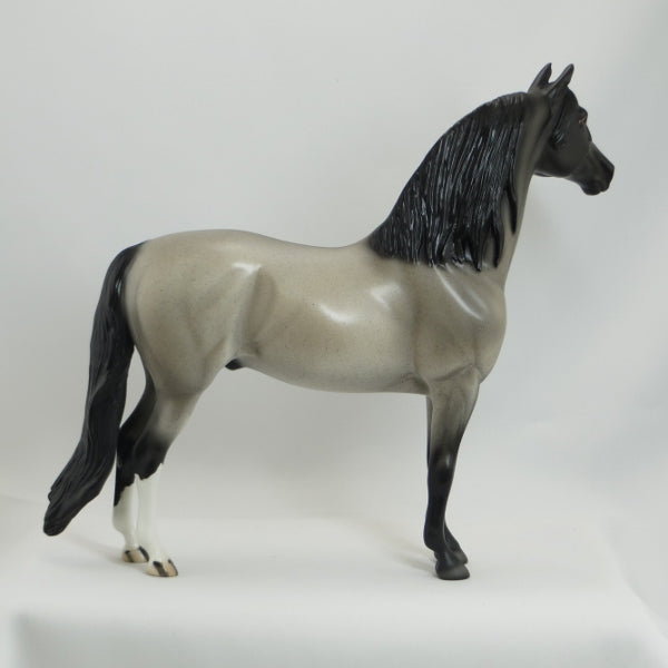 NOT THAT FAR AWAY - OOAK Blue Roan Morgan Model Horse - 5/15