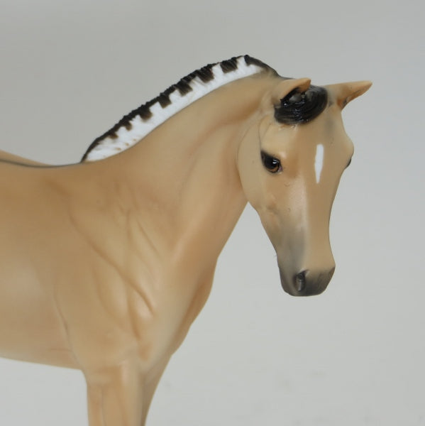 ANNIKEN ("GRACE") Yellow Dun (Brunblakk) Fjord Mix Model Horse Weanling - LE4 - 2/15