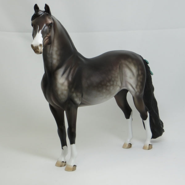 H & K (HUGS & KISSES) - OOAK Dapple Gray Morgan with Flowers & Bows 2/15