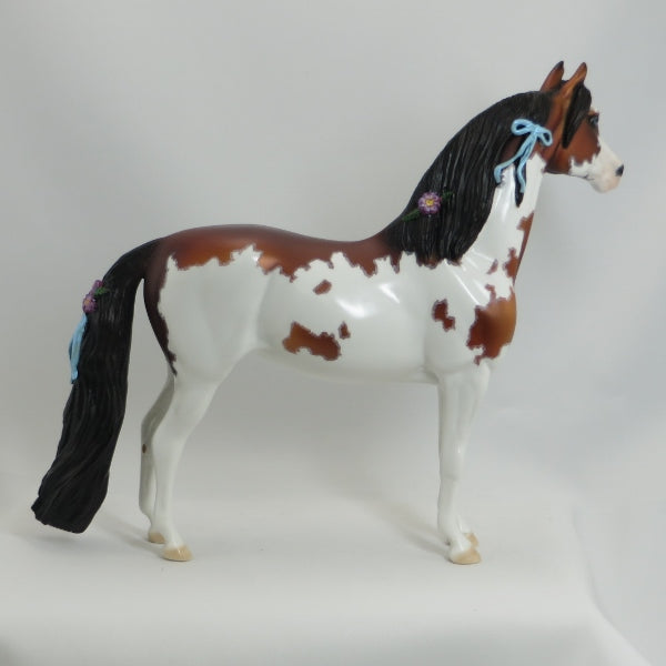 DAUGHTER OF MY HEART - OOAK Bay Overo Pinto Morgan with Flowers -5/15
