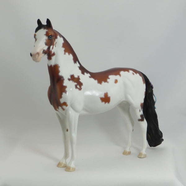 DAUGHTER OF MY HEART - OOAK Bay Overo Pinto Morgan with Flowers -5/15