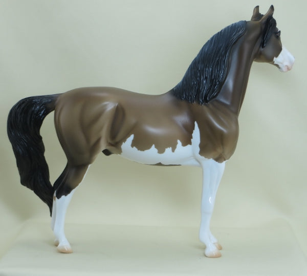 PUDDLES - OOAK Dun Morgan Pinto Model Horse - 3/15