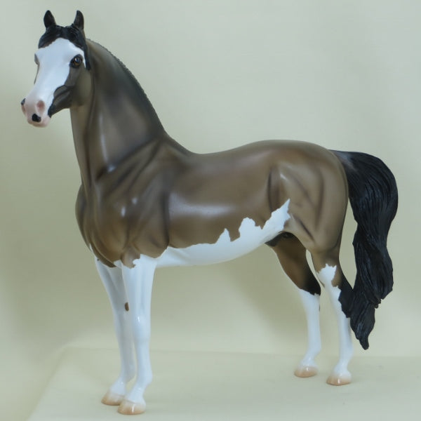 PUDDLES - OOAK Dun Morgan Pinto Model Horse - 3/15