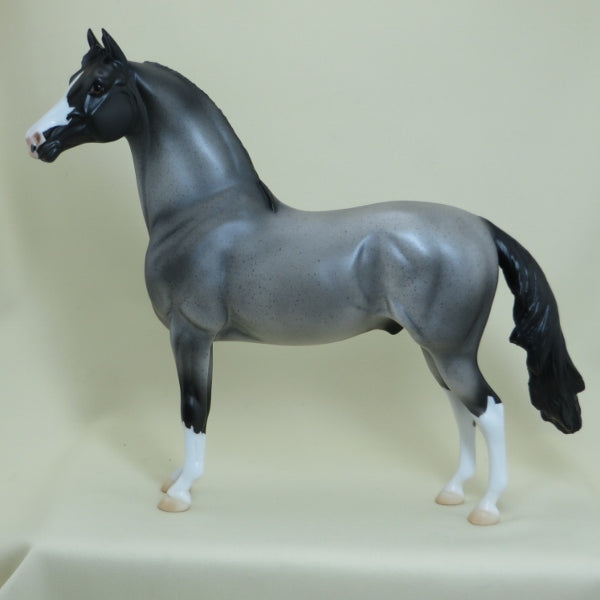 OREO SIZZLE - OOAK Blue Roan Morgan Model Horse - 4/15