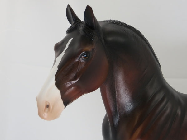 THE ROVER - OOAK Dark Dapple Bay Standing Draft Horse 2/15