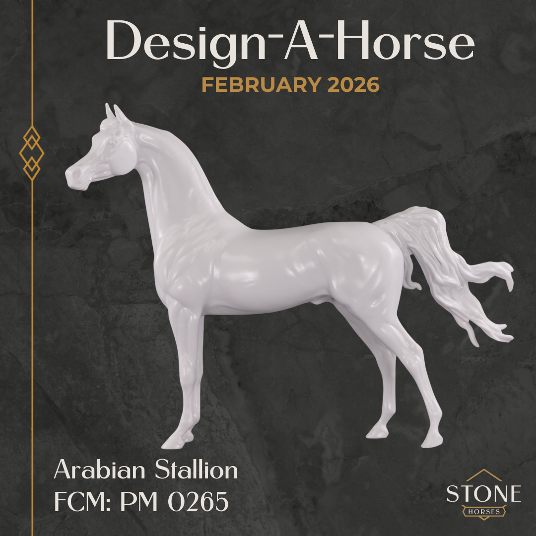 Design-A-Horse Stone Arabian Stallion PM0265 - February release 2026