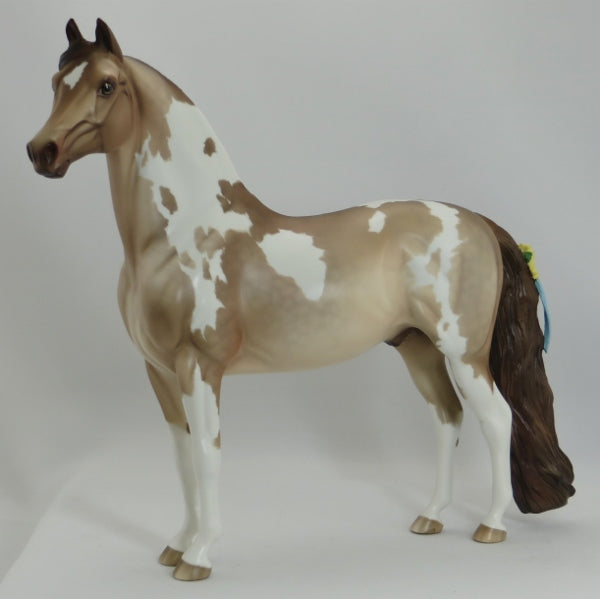 COMMADORE - OOAK Dapple Champagne Overo Pinto Morgan with Flowers by Sheryl Leisure - 5/15