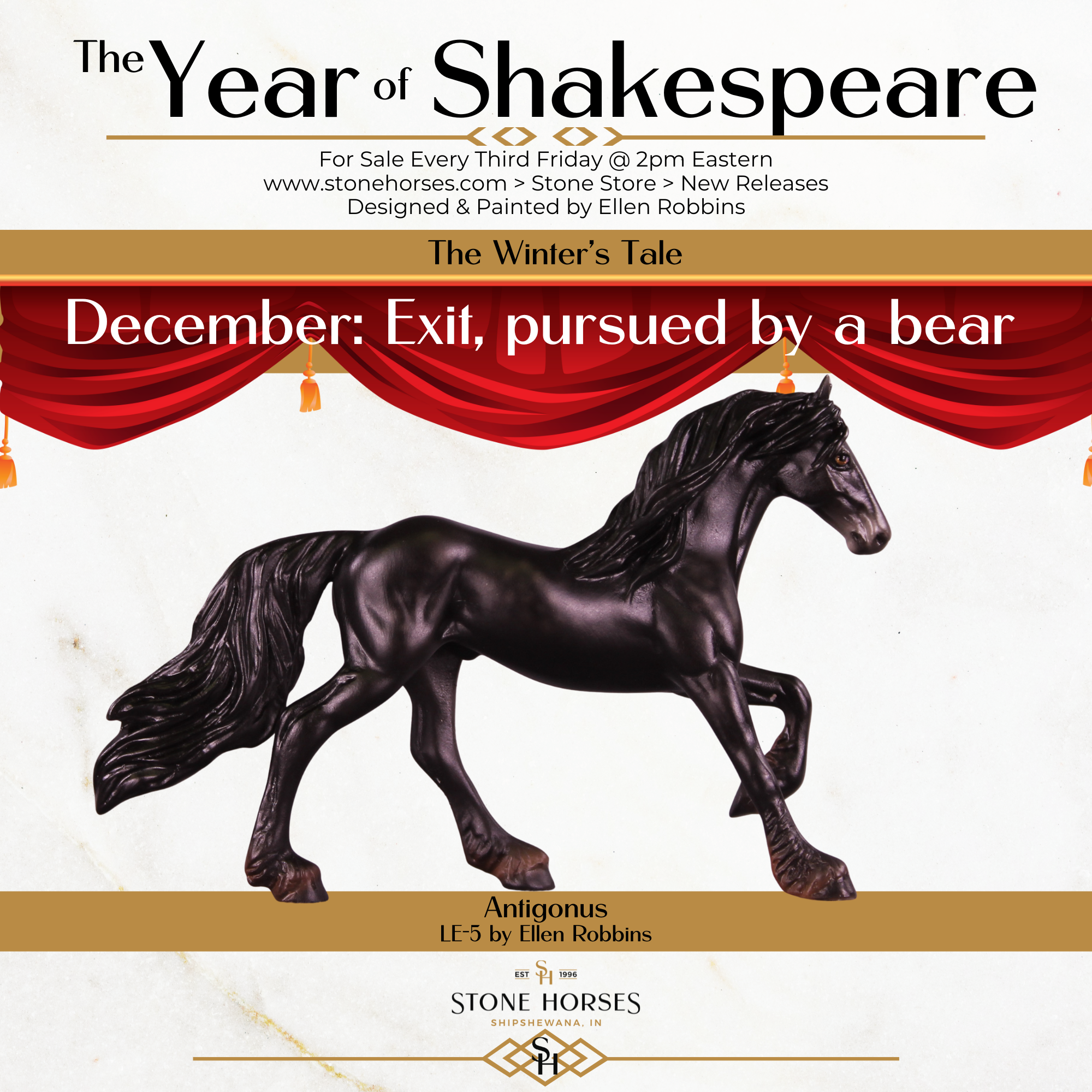 Antigonus LE-5 Chip Friesian by Ellen Robbins CL25