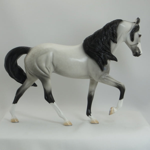 WILLOW TREE - OOAK Dapple Gray Tennessee Walker Model Horse - 5/15