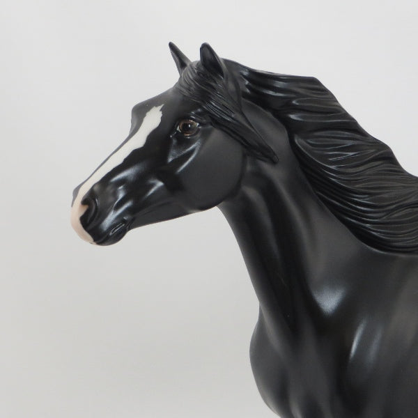DOHATE BLUFF - Black Pinto Mustang Model Horse - LE6 - 5/15