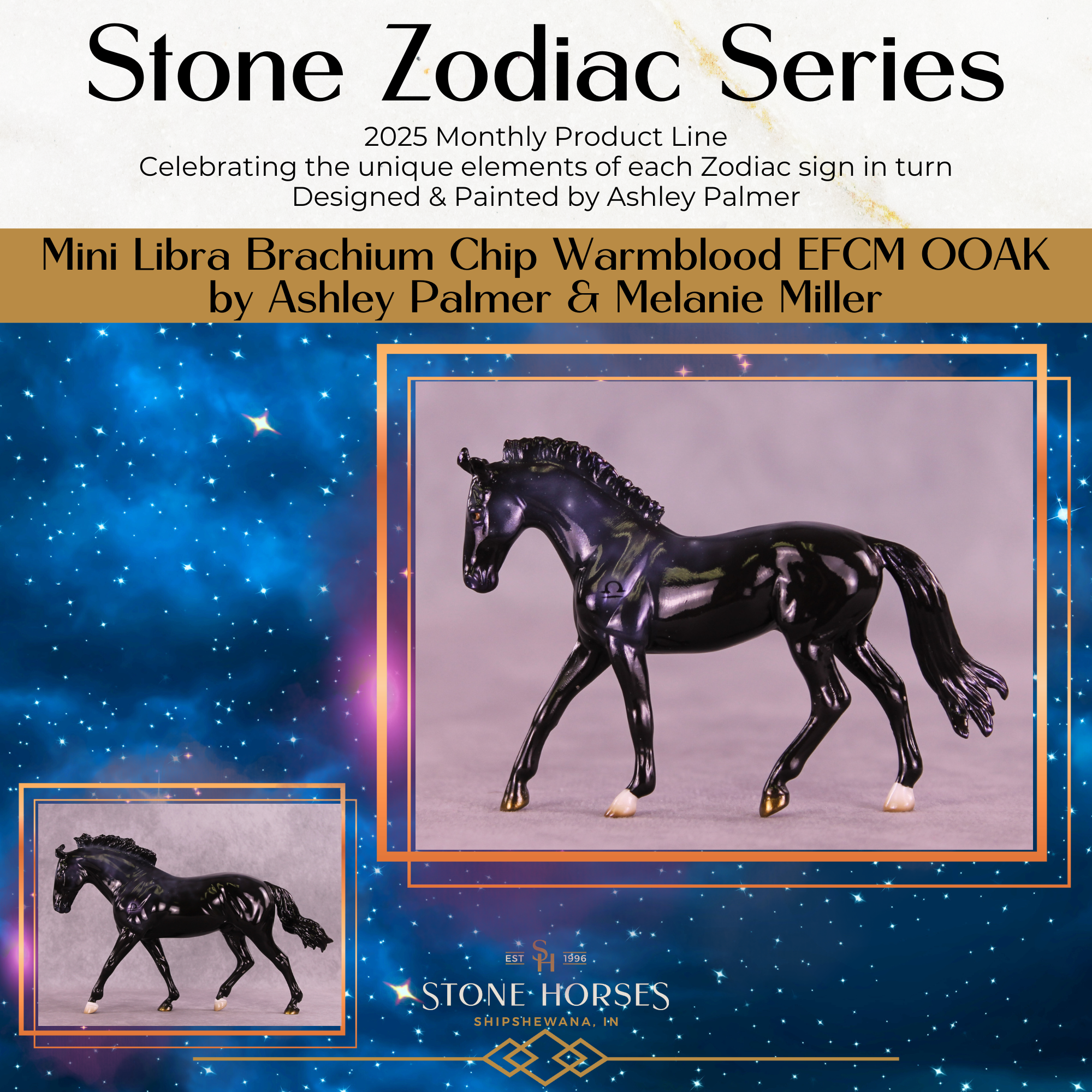 Mini Brachium OOAK EFCM Chip Warmblood by Ashley Palmer & Melanie Miller SCD26