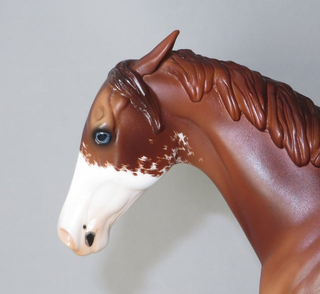 RED RUSSIAN - OOAK Chestnut Horse Sculpture by Sheila Bishop