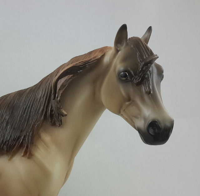 RUM SWIZZLE - Dun Stock Horse Sculpture by Sheila Bishop