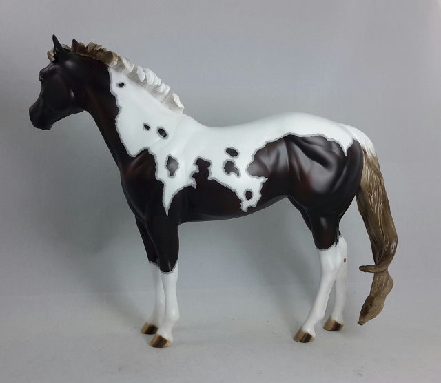 TARDY MISS SMARTY - OOAK Brown Paint Stock Horse