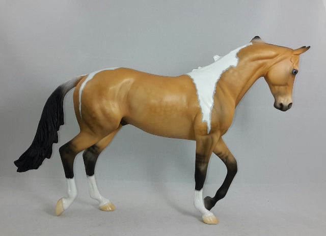BUS STOP - Sooty Buckskin Thoroughbred Model Horse