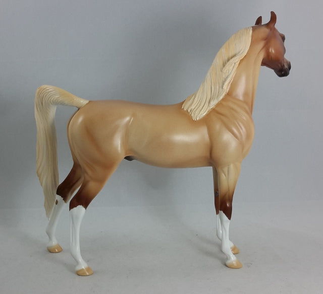 HALEY'S COMET - Palomino Roan Arabian Model Horse