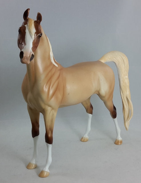 HALEY'S COMET - Palomino Roan Arabian Model Horse