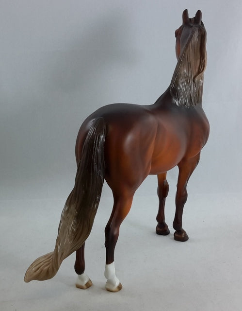 THE FALLIN' HERO ("We Remember") - Dappled Bay Morgan Model Horse